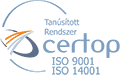 ISO 9001 / ISO 14001 tanúsítvány